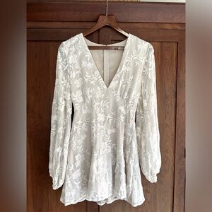 Tularosa Ryland Dress in Cream - XXS